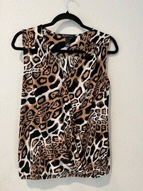 INC International Concepts Leopard Print Sleeveless Blouse
Sz M-P